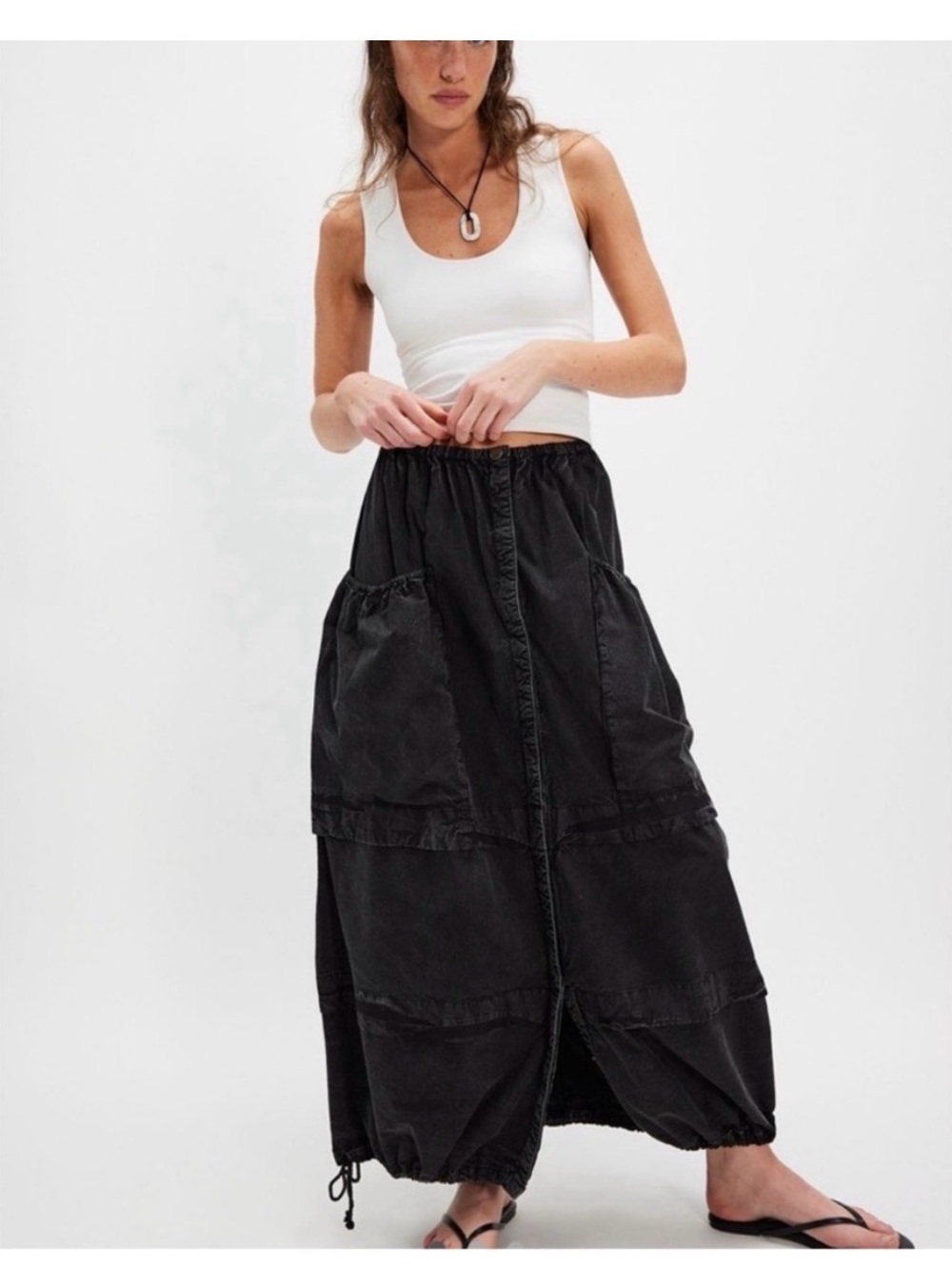 FREE PEOPLE ELOISE MAXI SKIRT SIZE M MSRP $98.00 NWT